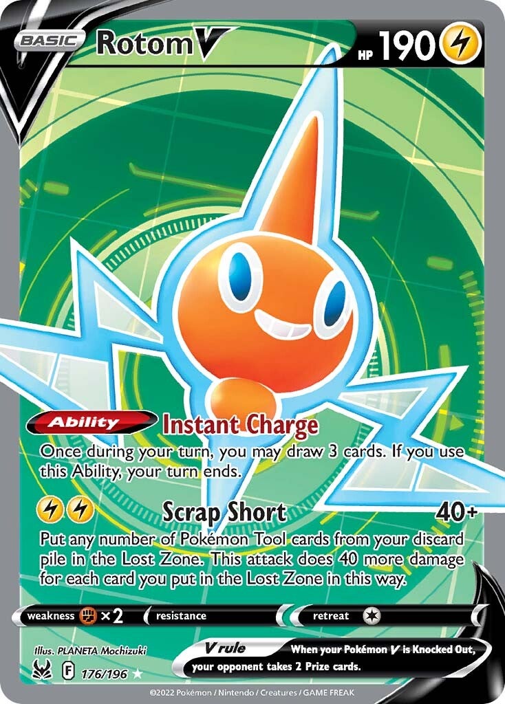 Rotom V (176/196) [Sword & Shield: Lost Origin] | Shuffle n Cut Hobbies & Games