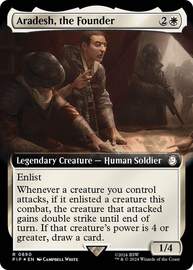 Aradesh, the Founder (Extended Art) (Surge Foil) [Fallout] | Shuffle n Cut Hobbies & Games