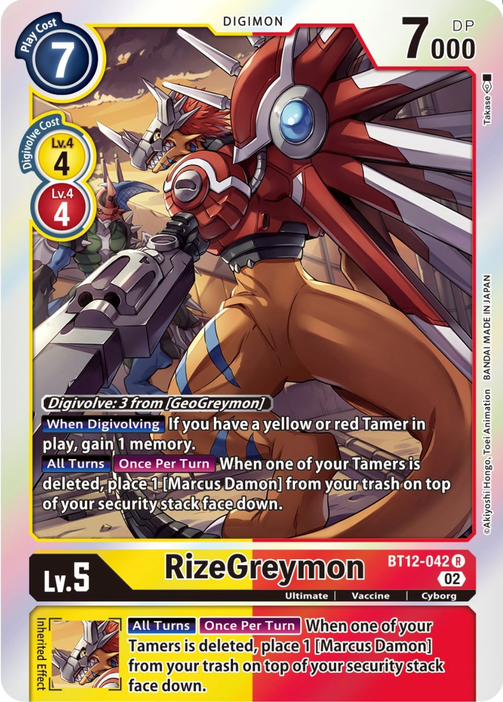 RizeGreymon [BT12-042] [Across Time] | Shuffle n Cut Hobbies & Games