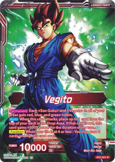 Vegito // Fusion Warrior Super Saiyan Vegito (Collector's Selection Vol. 1) (BT2-001) [Promotion Cards] | Shuffle n Cut Hobbies & Games