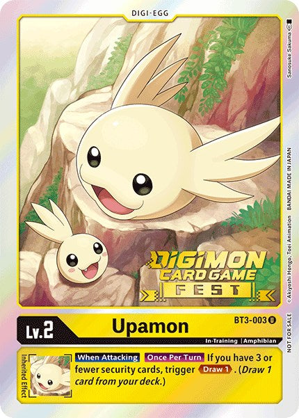 Upamon [BT3-003] (Digimon Card Game Fest 2022) [Release Special Booster Promos] | Shuffle n Cut Hobbies & Games