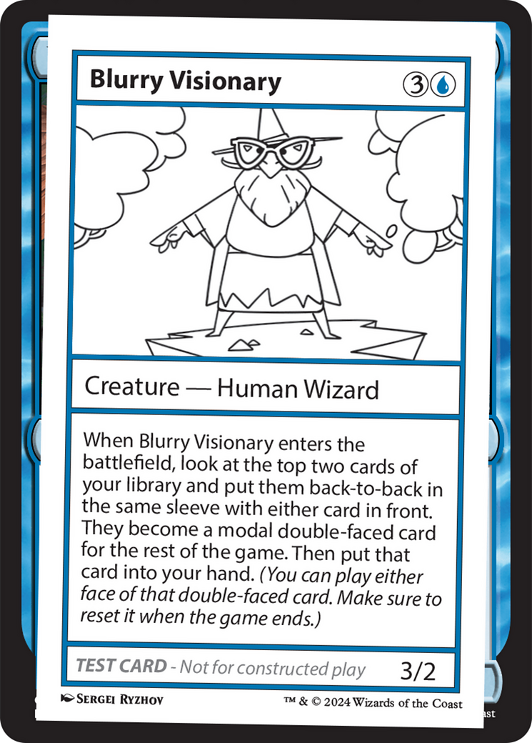 Blurry Visionary [Mystery Booster 2 Playtest Cards] | Shuffle n Cut Hobbies & Games