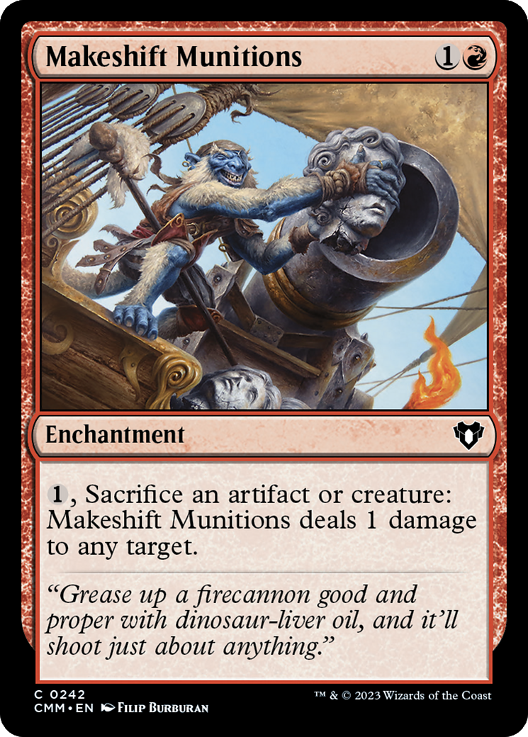 Makeshift Munitions [Commander Masters] | Shuffle n Cut Hobbies & Games