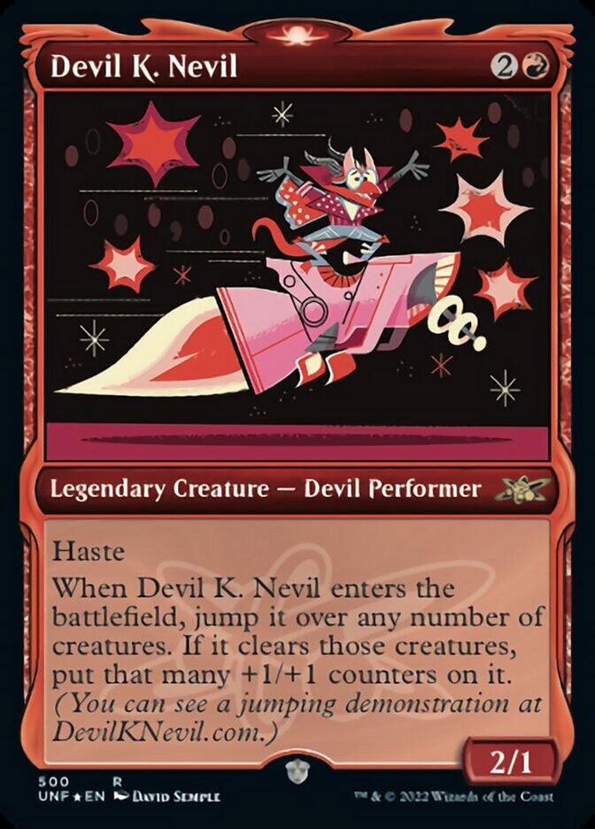 Devil K. Nevil (Showcase) (Galaxy Foil) [Unfinity] | Shuffle n Cut Hobbies & Games