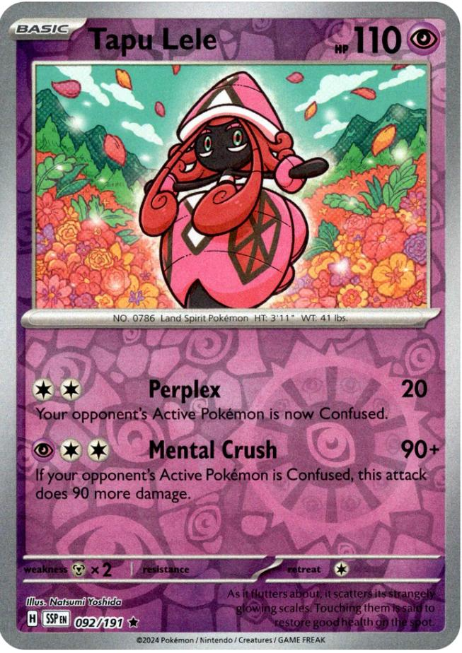 Tapu Lele (092/191) [Scarlet & Violet: Surging Sparks] | Shuffle n Cut Hobbies & Games