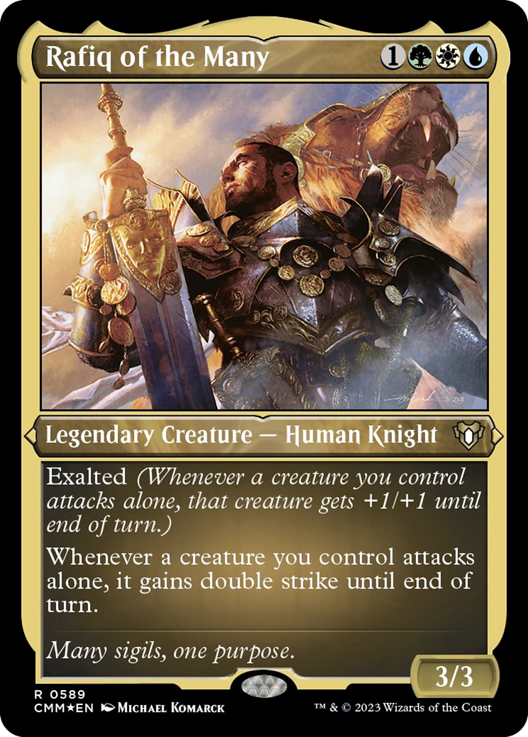 Rafiq of the Many (Foil Etched) [Commander Masters] | Shuffle n Cut Hobbies & Games