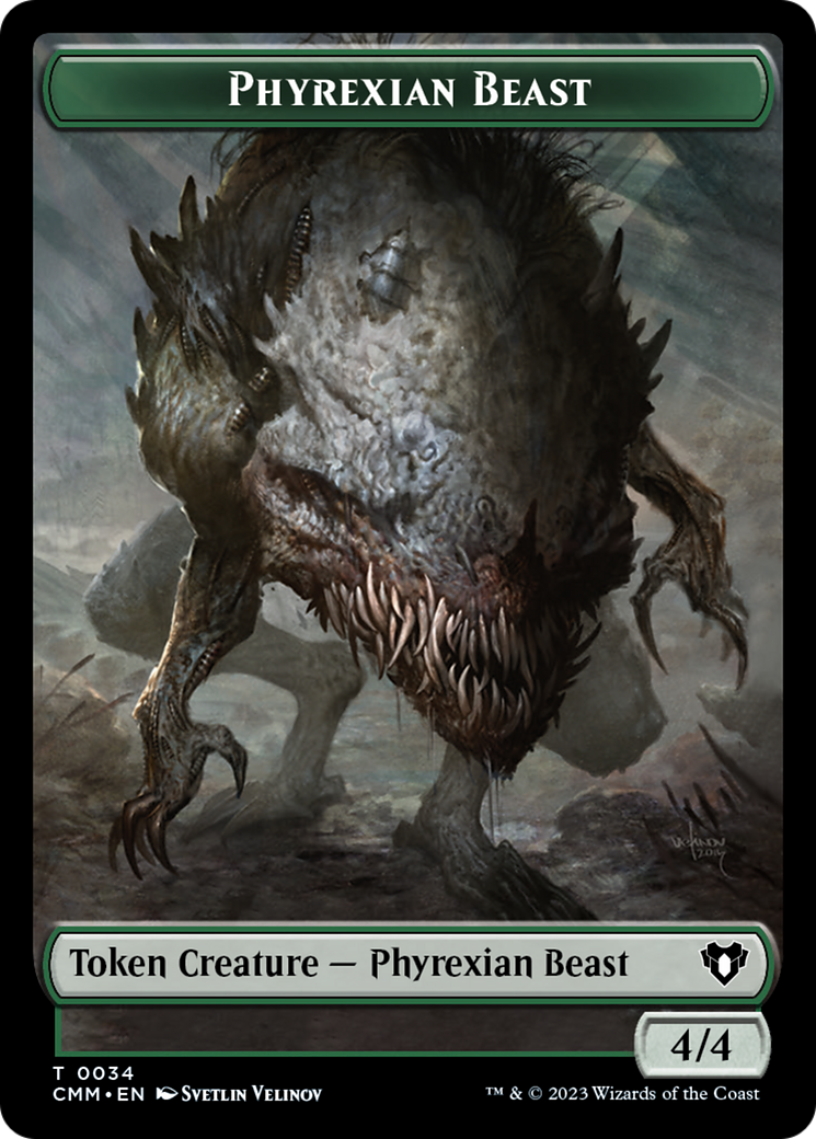 Phyrexian Beast Token [Commander Masters Tokens] | Shuffle n Cut Hobbies & Games