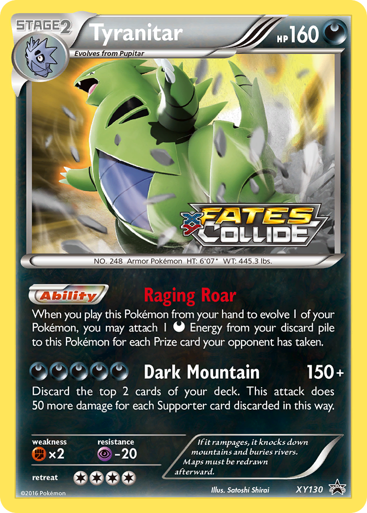 Tyranitar (XY130) [XY: Black Star Promos] | Shuffle n Cut Hobbies & Games