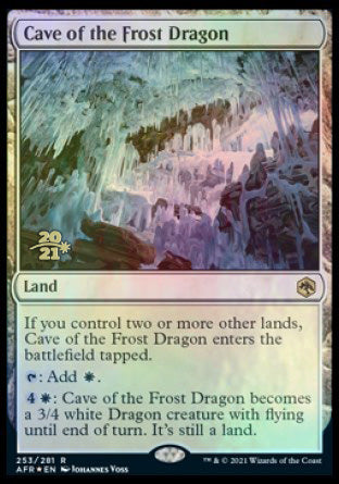 Cave of the Frost Dragon [Dungeons & Dragons: Adventures in the Forgotten Realms Prerelease Promos] | Shuffle n Cut Hobbies & Games