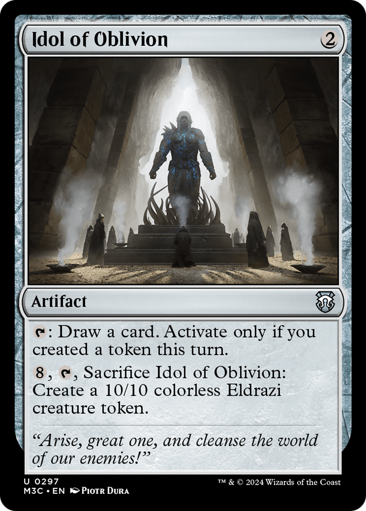 Idol of Oblivion (Ripple Foil) [Modern Horizons 3 Commander] | Shuffle n Cut Hobbies & Games