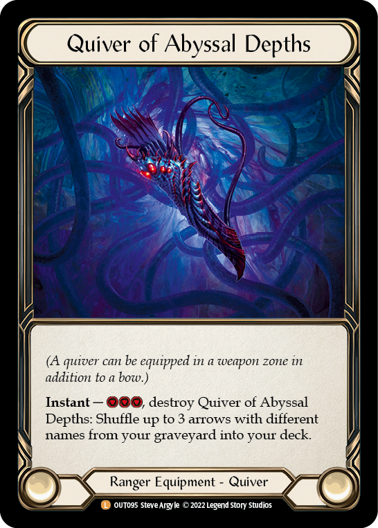 Quiver of Abyssal Depths [OUT095] (Outsiders)  Rainbow Foil | Shuffle n Cut Hobbies & Games