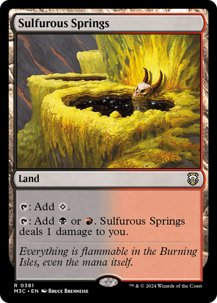 Sulfurous Springs (Ripple Foil) [Modern Horizons 3 Commander] | Shuffle n Cut Hobbies & Games