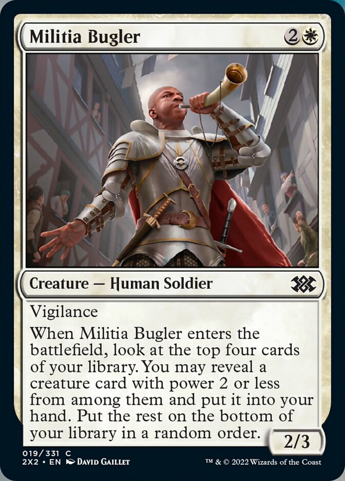 Militia Bugler [Double Masters 2022] | Shuffle n Cut Hobbies & Games