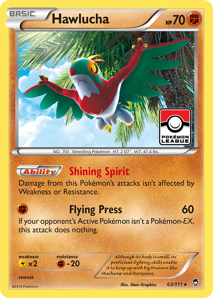 Hawlucha (63/111) [XY: Furious Fists] | Shuffle n Cut Hobbies & Games