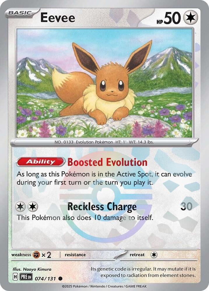 Eevee (074/131) (Poke Ball Pattern) [Scarlet & Violet: Prismatic Evolutions] | Shuffle n Cut Hobbies & Games