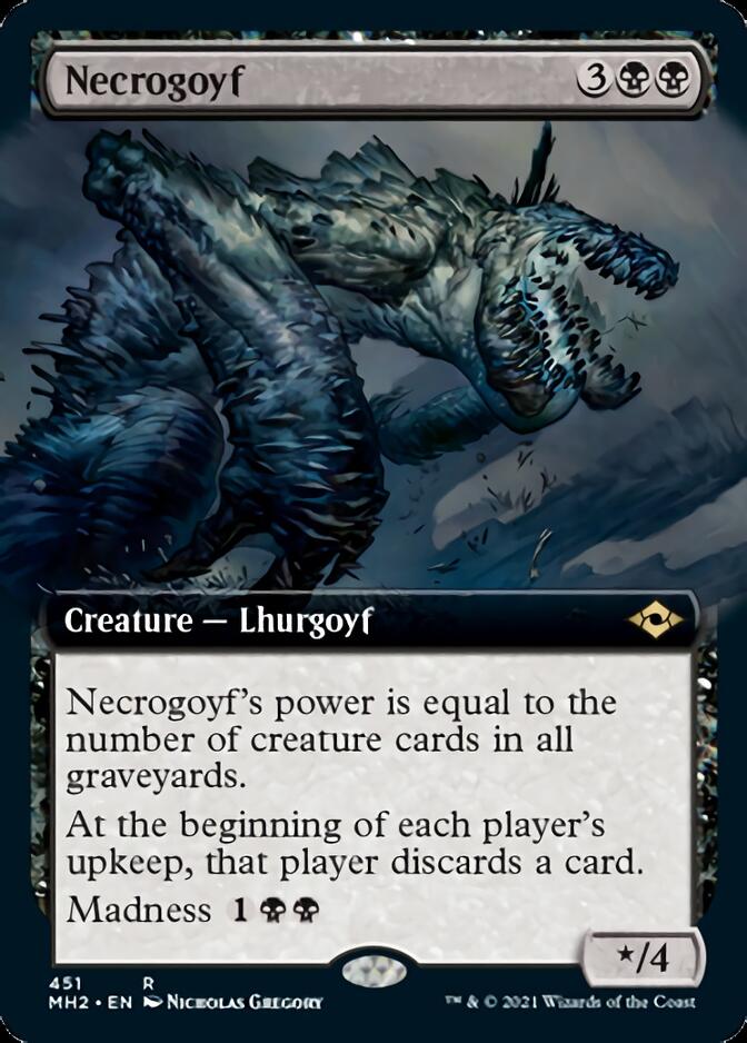 Necrogoyf (Extended Art) [Modern Horizons 2] | Shuffle n Cut Hobbies & Games