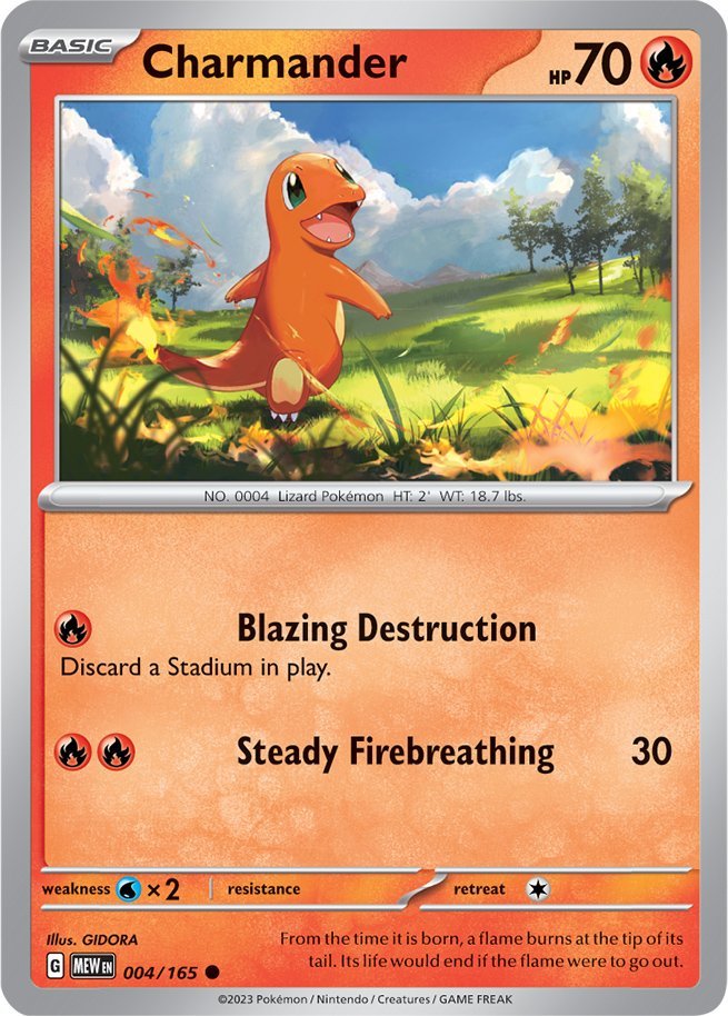 Charmander (004/165) [Scarlet & Violet 151] | Shuffle n Cut Hobbies & Games