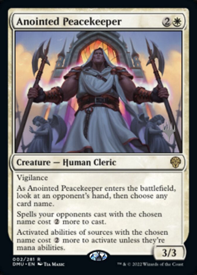 Anointed Peacekeeper (Promo Pack) [Dominaria United Promos] | Shuffle n Cut Hobbies & Games