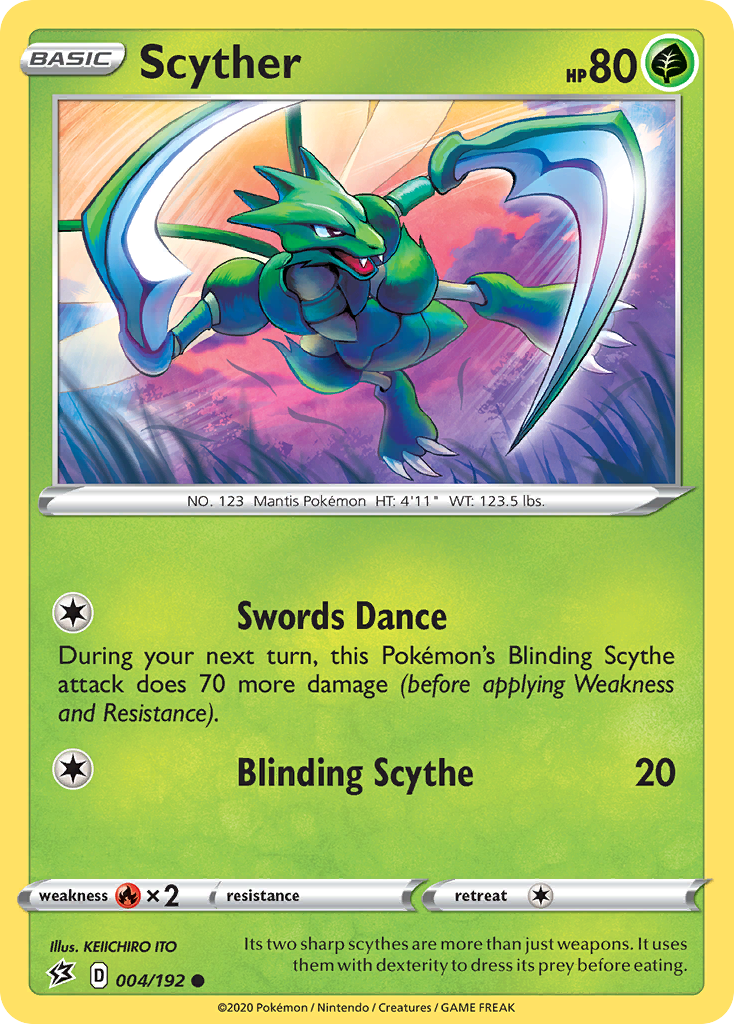 Scyther (004/192) [Sword & Shield: Rebel Clash] | Shuffle n Cut Hobbies & Games