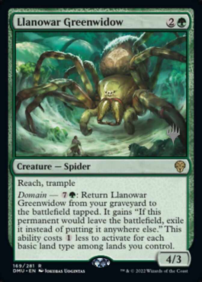 Llanowar Greenwidow (Promo Pack) [Dominaria United Promos] | Shuffle n Cut Hobbies & Games