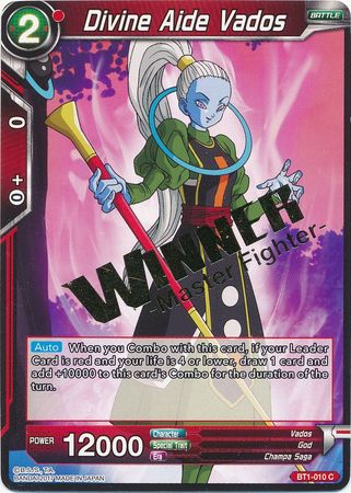 Divine Aide Vados (Winner Stamped) (BT1-010) [Tournament Promotion Cards] | Shuffle n Cut Hobbies & Games