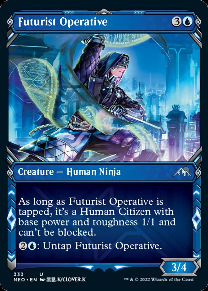 Futurist Operative (Showcase Ninja) [Kamigawa: Neon Dynasty] | Shuffle n Cut Hobbies & Games