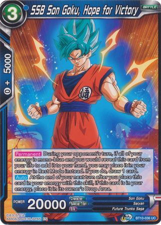 SSB Son Goku, Hope for Victory (BT10-036) [Rise of the Unison Warrior 2nd Edition] | Shuffle n Cut Hobbies & Games