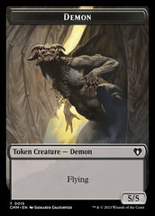 Soldier // Demon Double-Sided Token [Commander Masters Tokens] | Shuffle n Cut Hobbies & Games