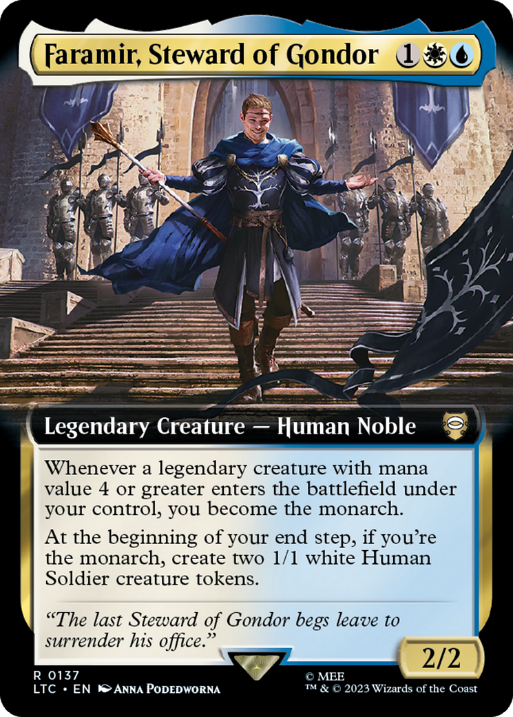 Faramir, Steward of Gondor (Extended Art) [The Lord of the Rings: Tales of Middle-Earth Commander] | Shuffle n Cut Hobbies & Games