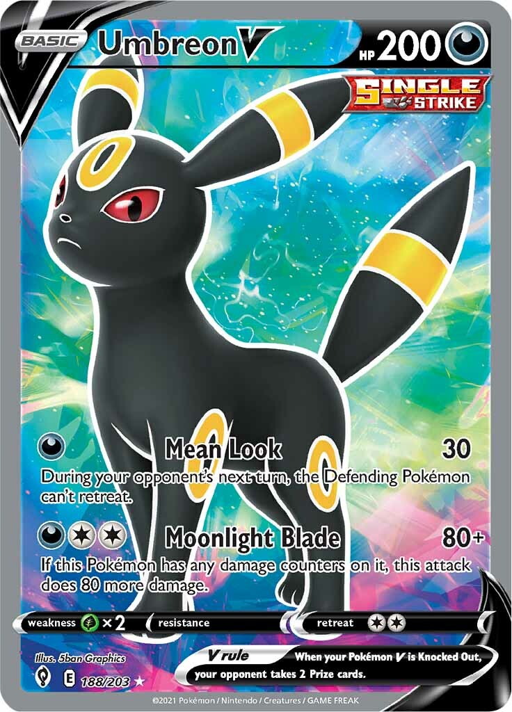 Umbreon V (188/203) [Sword & Shield: Evolving Skies] | Shuffle n Cut Hobbies & Games