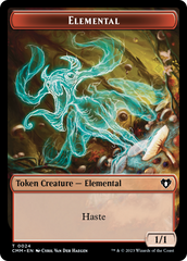 Elemental (0024) // Elf Druid Double-Sided Token [Commander Masters Tokens] | Shuffle n Cut Hobbies & Games