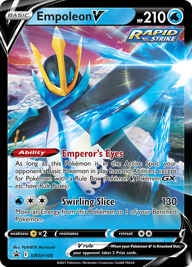 Empoleon V (SWSH108) [Sword & Shield: Black Star Promos] | Shuffle n Cut Hobbies & Games