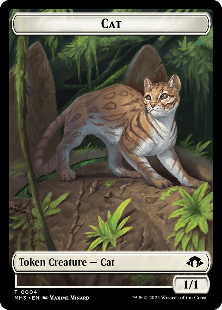 Cat Token [Modern Horizons 3 Tokens] | Shuffle n Cut Hobbies & Games