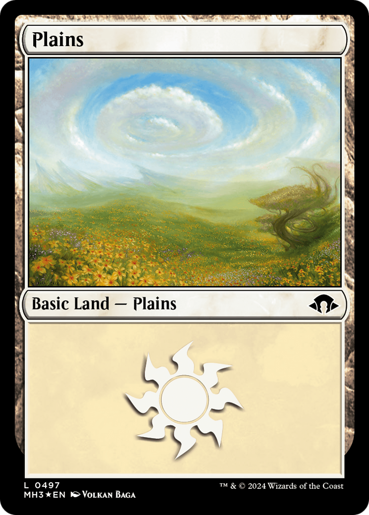 Plains (0497) (Ripple Foil) [Modern Horizons 3] | Shuffle n Cut Hobbies & Games