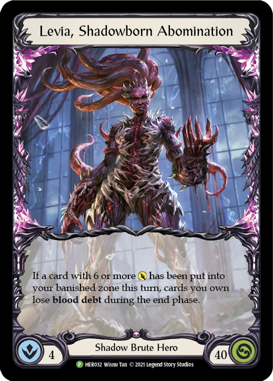 Levia, Shadowborn Abomination [HER032] (Promo)  Cold Foil | Shuffle n Cut Hobbies & Games