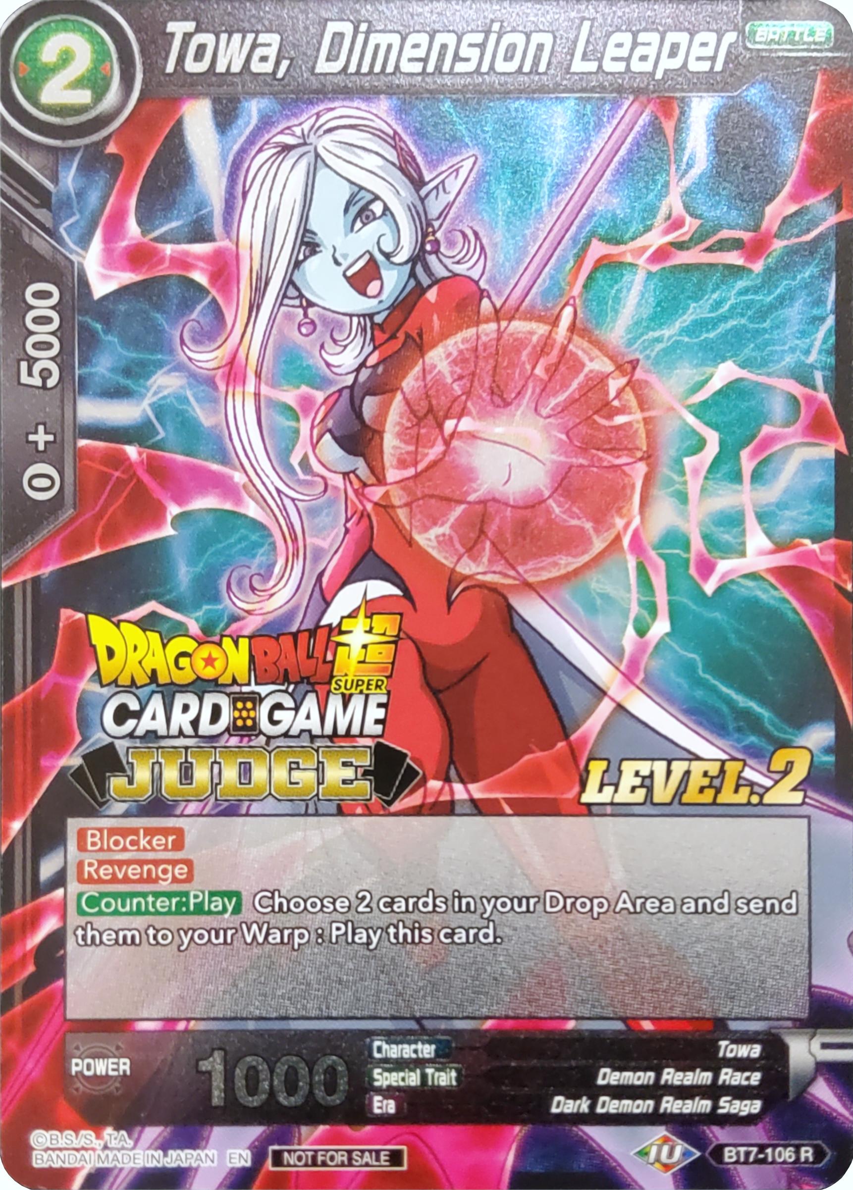 Towa, Dimension Leaper (Level 2) (BT7-106) [Judge Promotion Cards] | Shuffle n Cut Hobbies & Games