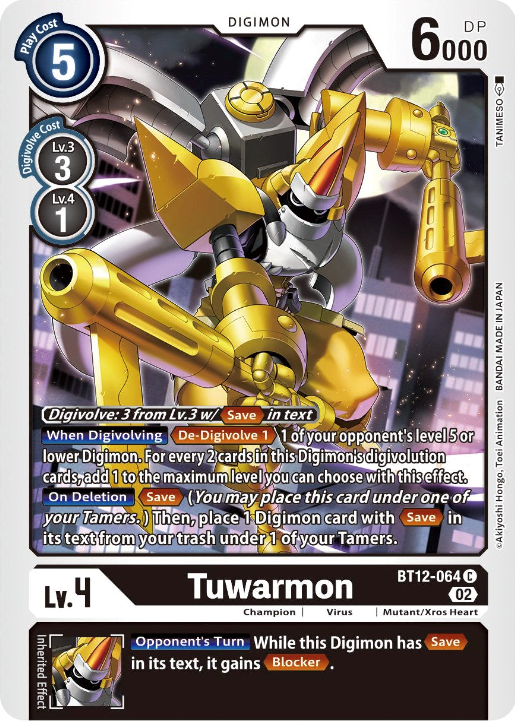 Tuwarmon [BT12-064] [Across Time] | Shuffle n Cut Hobbies & Games