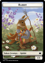 Rabbit // Finch Formation Double-Sided Token [Bloomburrow Tokens] | Shuffle n Cut Hobbies & Games