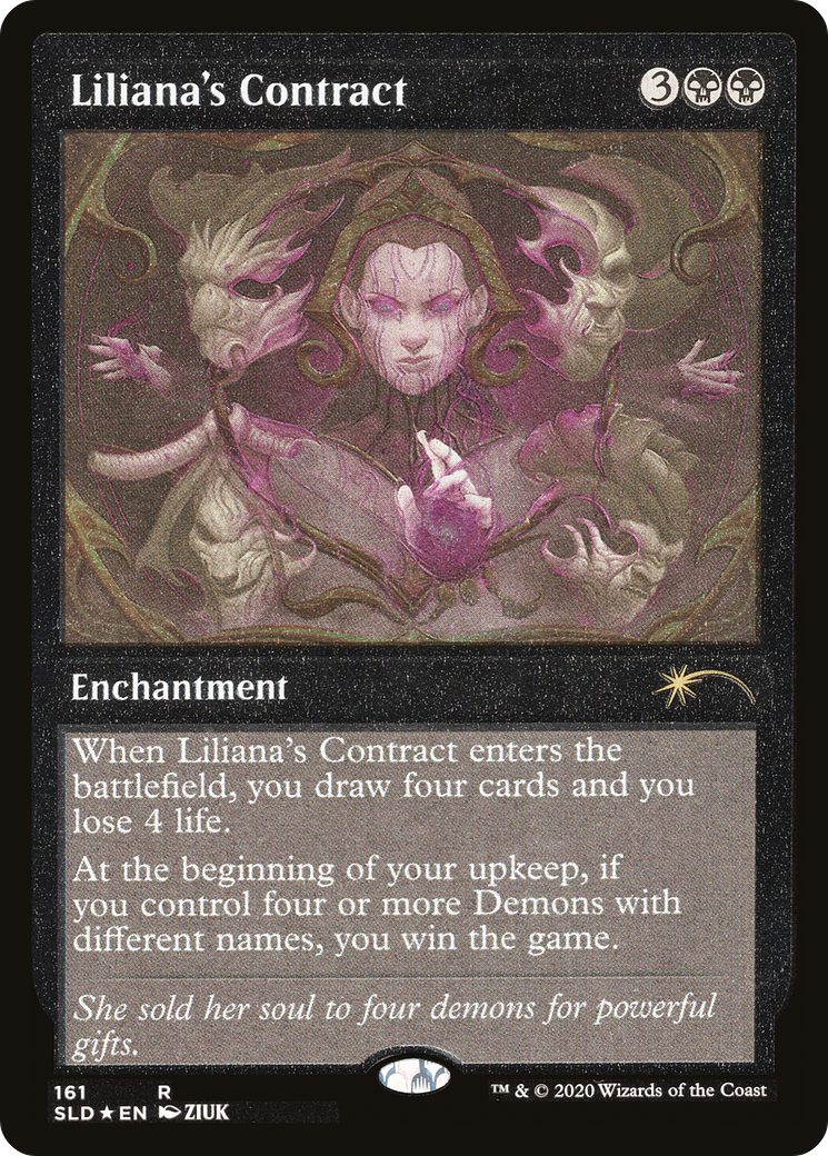 Liliana's Contract (Foil Etched) [Secret Lair Drop Series] | Shuffle n Cut Hobbies & Games