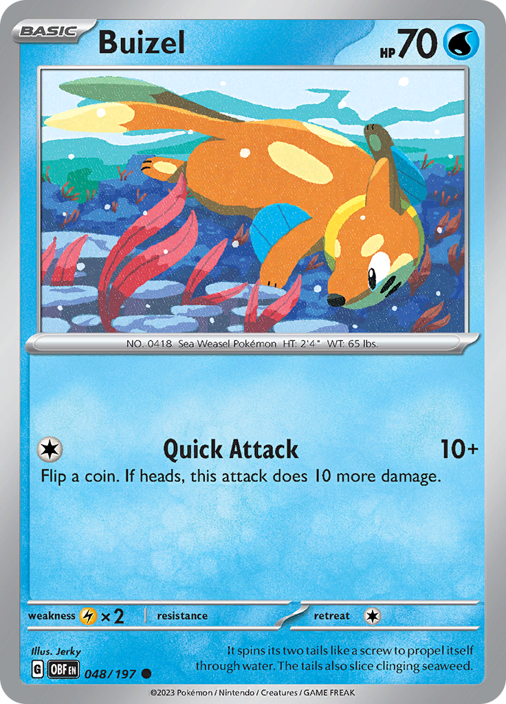 Buizel (048/197) [Scarlet & Violet: Obsidian Flames] | Shuffle n Cut Hobbies & Games