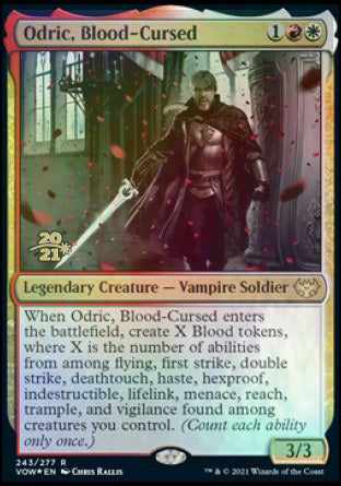 Odric, Blood-Cursed [Innistrad: Crimson Vow Prerelease Promos] | Shuffle n Cut Hobbies & Games