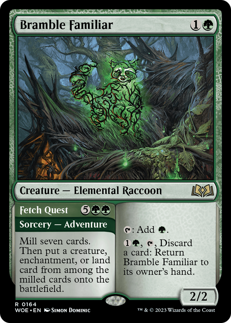 Bramble Familiar // Fetch Quest [Wilds of Eldraine] | Shuffle n Cut Hobbies & Games