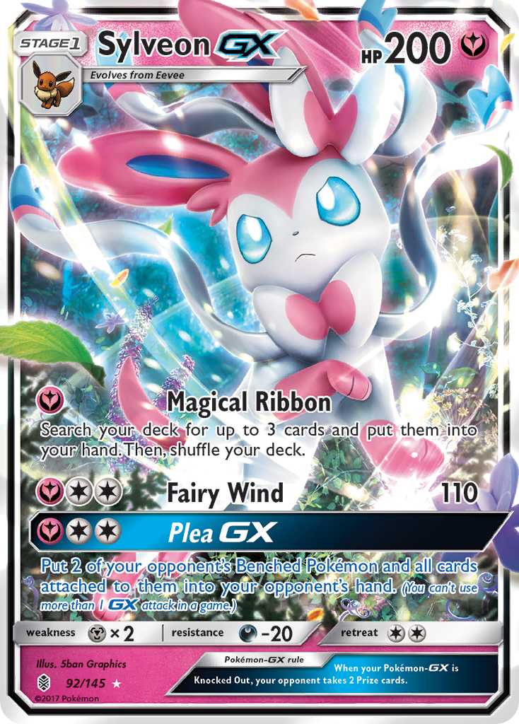 Sylveon GX (92/145) [Sun & Moon: Guardians Rising] | Shuffle n Cut Hobbies & Games