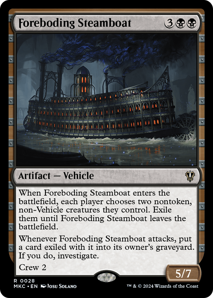 Foreboding Steamboat [Murders at Karlov Manor Commander] | Shuffle n Cut Hobbies & Games