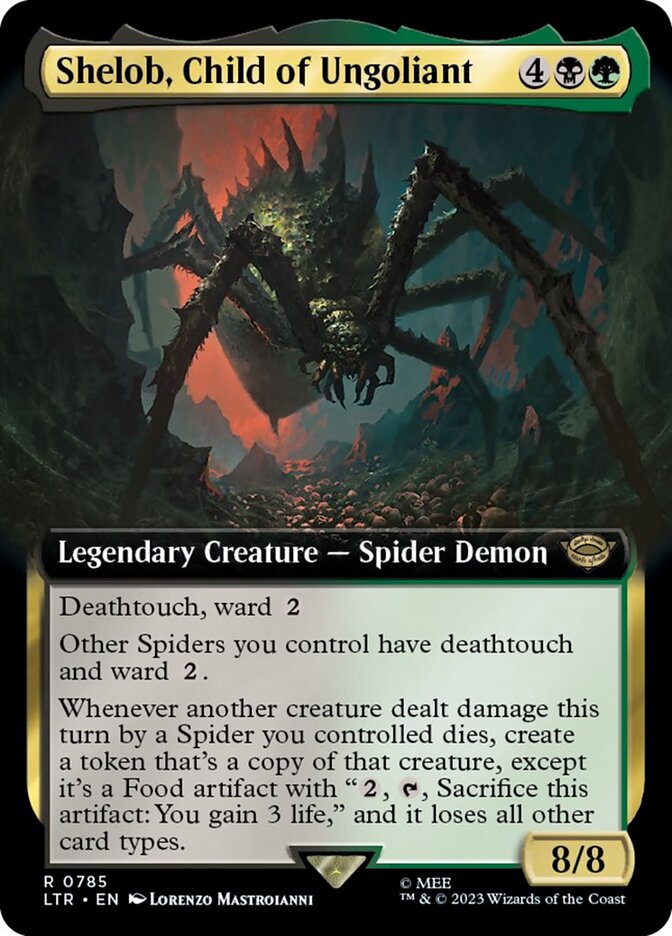 Shelob, Child of Ungoliant (Extended Art) (Surge Foil) [The Lord of the Rings: Tales of Middle-Earth] | Shuffle n Cut Hobbies & Games