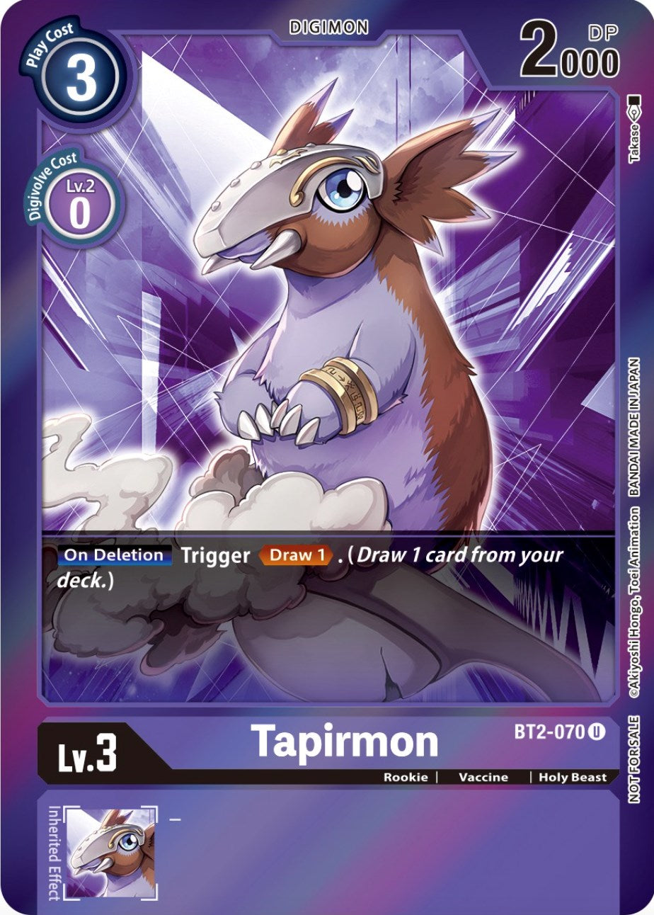 Tapirmon [BT2-070] (Event Pack 4) [Release Special Booster Promos] | Shuffle n Cut Hobbies & Games