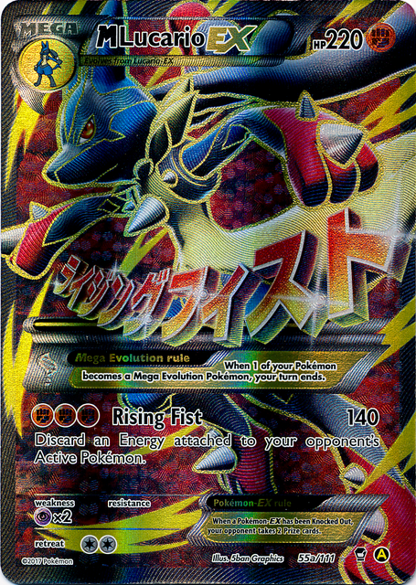 M Lucario EX (55a/124) (Alternate Art Promo) [XY: Furious Fists] | Shuffle n Cut Hobbies & Games