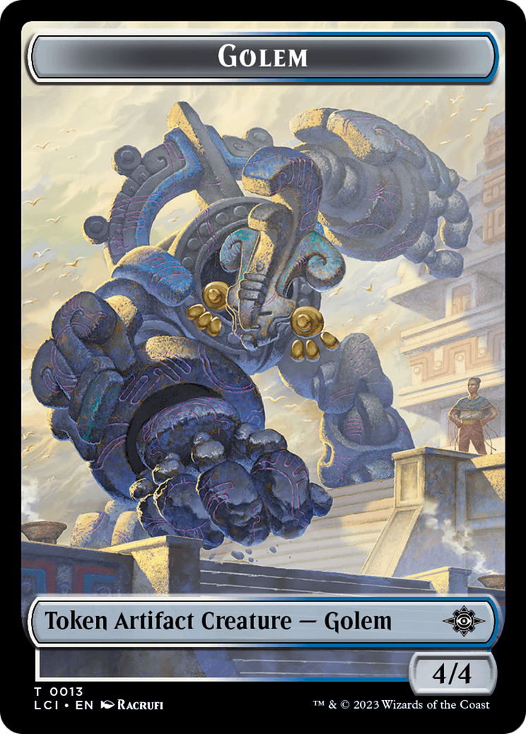 Golem Token [The Lost Caverns of Ixalan Tokens] | Shuffle n Cut Hobbies & Games