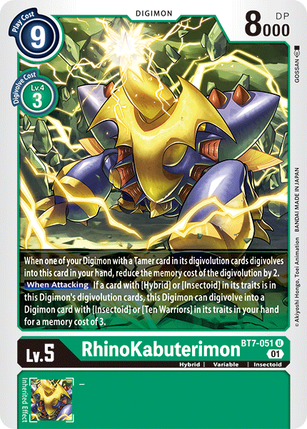 RhinoKabuterimon [BT7-051] [Next Adventure] | Shuffle n Cut Hobbies & Games