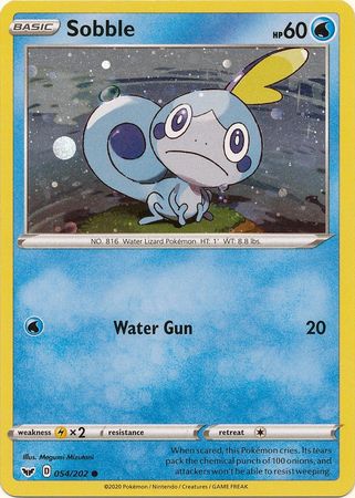 Sobble (054/202) (Cosmos Holo) [Sword & Shield: Base Set] | Shuffle n Cut Hobbies & Games